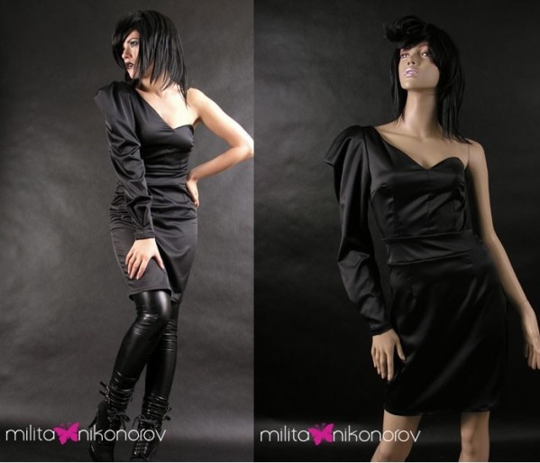 nowoczesne czarne sukienki 1